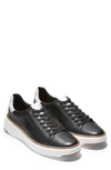 Cole Haan Grandpro Topspin Sneaker In Black Leather / White