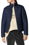 Save The Duck Lewis Water Repellent Puffer Jacket In Blue Black