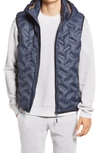 Noize Quilted Puffer Vest In Navy