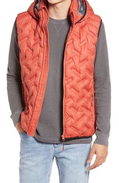 Noize Quilted Puffer Vest In Siracha