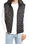 Noize Quilted Puffer Vest In Black