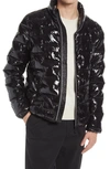 Noize Quilted Puffer Jacket In Black