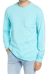 Vineyard Vines Long Sleeve T-shirt In Flats Blue