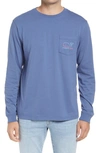 Vineyard Vines Long Sleeve T-shirt In Moonshine