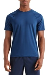 Rhone Crew Neck Short Sleeve T-shirt In Matrix Blue