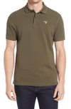 Barbour Embroidered Logo Polo Sports In Green