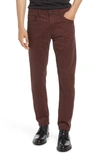 Ag Tellis Herringbone Slim Fit Pants In Bridgewater Muted Brick