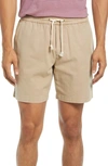 Marine Layer Saturday Shorts In Faded Khaki