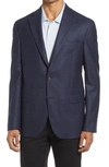 JACK VICTOR MIDLAND WINDOWPANE WOOL SPORT COAT,1202405 216