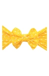 Baby Bling Babies' Bow Head Wrap In Sunshine Dot