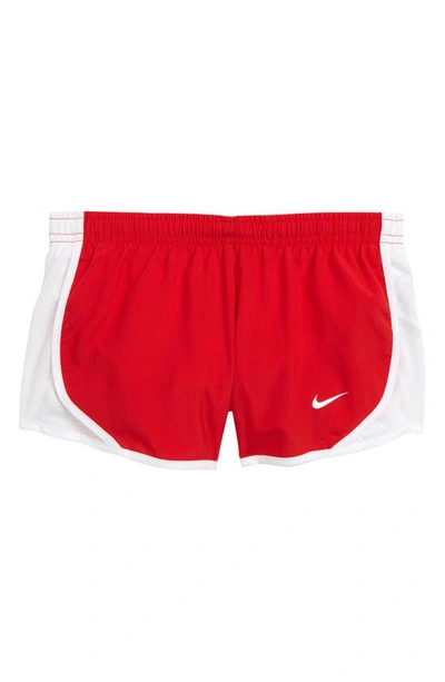 Nike Kids' Dry Tempo Running Shorts In Sport Red/ White/ White/ White