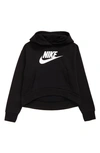 Nike Kids' Big Boys Sportswear Club Fleece Pullover Hoodie In Black/gray