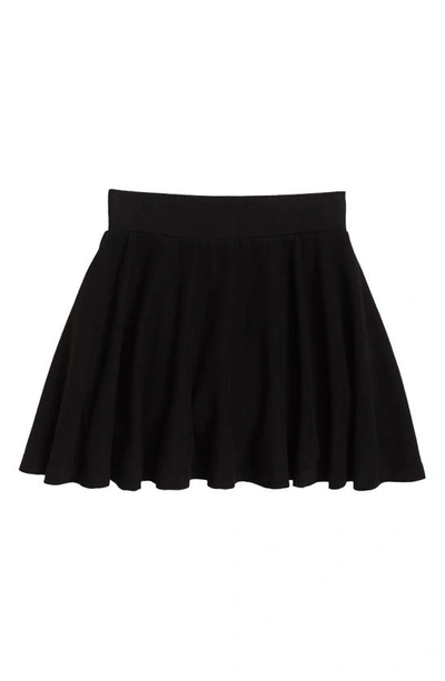 Nordstrom Kids' Organic Cotton Knit Skater Skirt In Black