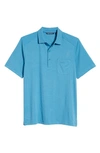 Cutter & Buck Advantage Drytec Pocket Performance Polo In Chambers Heather