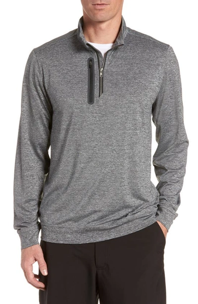 Cutter & Buck Stealth Regular Fit Half Zip Pullover In Elemental Grey