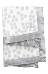 Little Giraffe Confetti Satin Trim Blanket In Silver