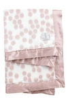 Little Giraffe Confetti Satin Trim Blanket In Dusty Pink
