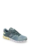 On Cloudflow Running Shoe In Sea/ Limeline