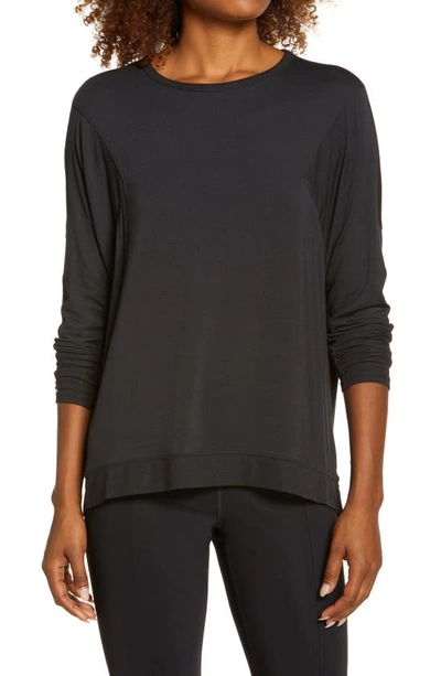 Zella Peaceful Relaxed Pullover In Black