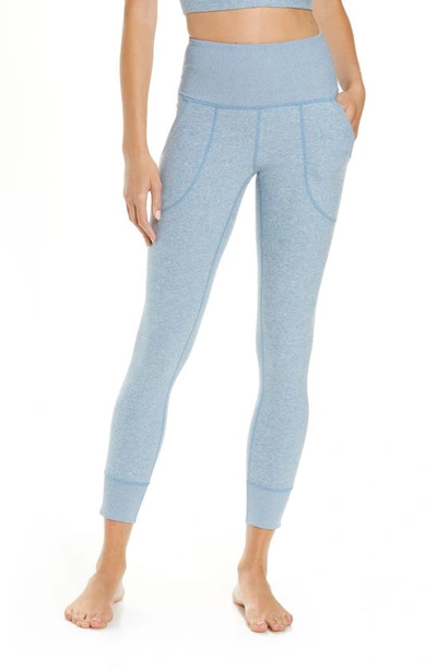 Zella Restore Soft Pocket Leggings In Blue Veil