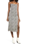 Open Edit Racerback Crepe Sundress In Ivory Modern Zebra