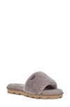 Ugg Cozette Genuine Shearling Slipper In Grey