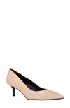 Calvin Klein Danica Pointed Toe Pump In Light Natural Leather