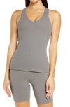 Alo Yoga Elevate Rib Tank In Shadow Grey