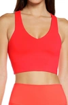 Alo Yoga Real Sports Bra In Pink Lava