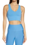 Alo Yoga Real Sports Bra In Cafe Blue
