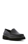 Donald Pliner Hope Platform Loafer In Black