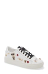 Karl Lagerfeld Cate Pin Logo Sneaker In White