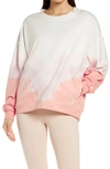 Free People Fp Movement Metti Ombre Sweatshirt In Papaya Punch Combo