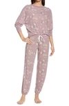 Honeydew Intimates Star Seeker Brushed Jersey Pajamas In Amethyst Orchids