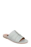 Zac Zac Posen Yana Slide Sandal In Cool Blue Leather