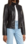 Levi's Faux Leather Racer Jacket In Black