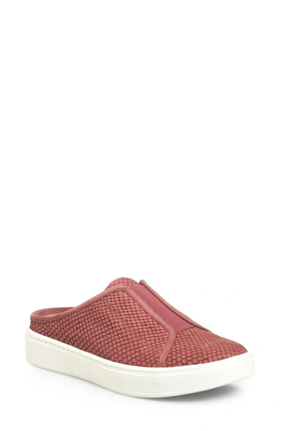 Söfft Beekon Snake Embossed Sneaker Mule In Brick