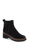 Dolce Vita Huey Studded Bootie In Black Suede