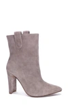 42 Gold Kara Cap Toe Bootie In Grey Suede