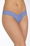 Hanky Panky Regular Rise Lace Thong In Chambray