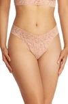 Hanky Panky Regular Rise Lace Thong In Seashell B