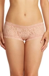 Hanky Panky Signature Lace Boyshorts In Seashell Beige