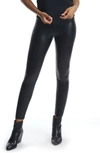 Commando Faux Leather Animal Print Legging In Moss Snake In Black