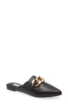 STEVE MADDEN FINN CHAIN POINTED TOE MULE,FINN02S1