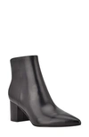 Marc Fisher Jojo Pointed Toe Bootie In Black Leather