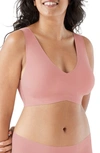 True & Co. True Body Lift V-neck Bralette In Whiskey Rose