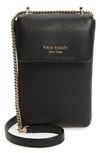 Kate Spade Bradley Pebbled Leather Crossbody In Black