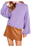 Bb Dakota By Steve Madden Bb Dakota Sochi Balloon Sleeve Sweater In Lilac