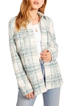 Bb Dakota By Steve Madden Bb Dakota Brixton Plaid Shirt Jacket In Forest Green