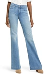 7 For All Mankind Dojo Tailorless Flare Leg Jeans In Blue